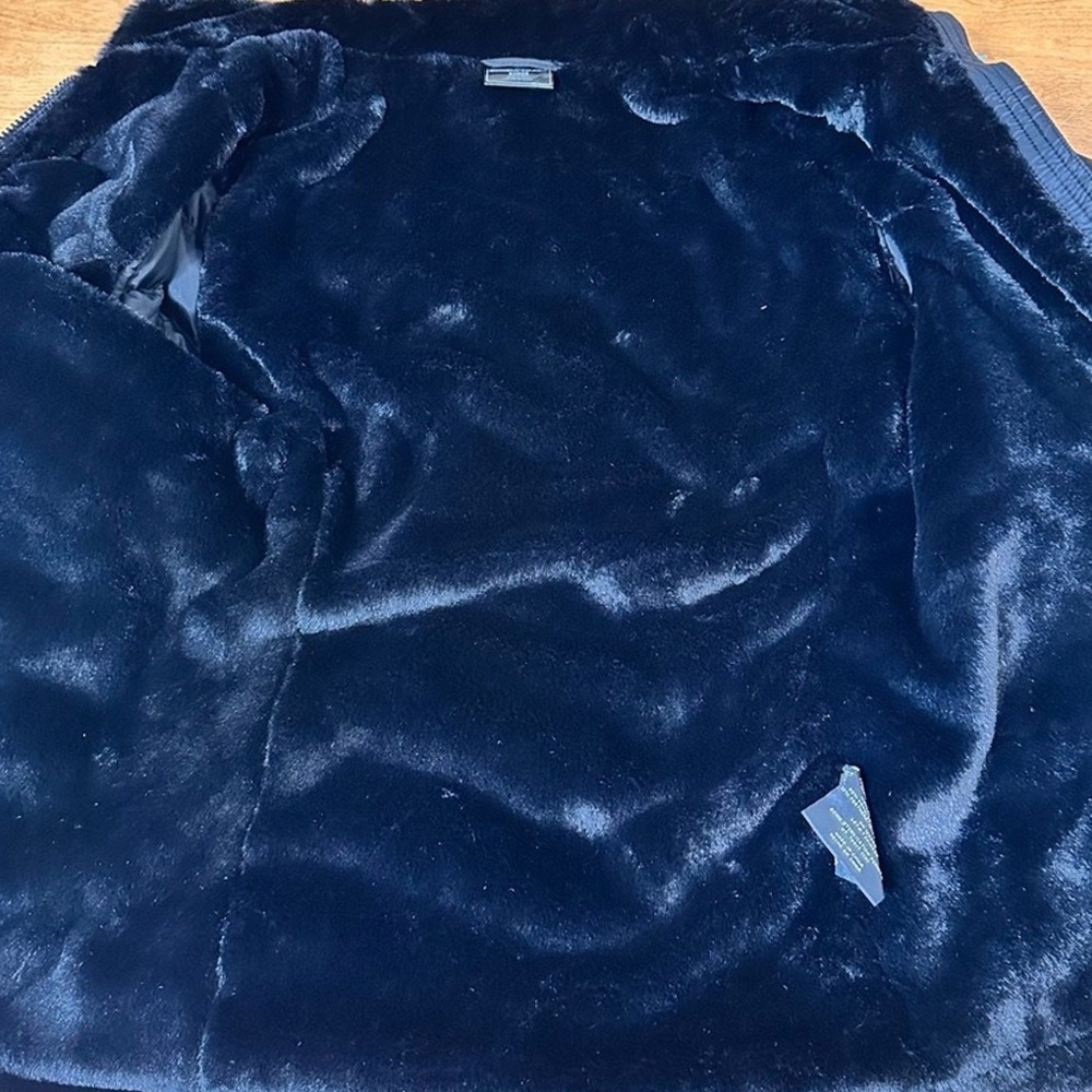 32 Degrees Women's Puffer Jacket Sz M Heat Quilted Black Fur Lined Outdoor - Picture 7 of 8